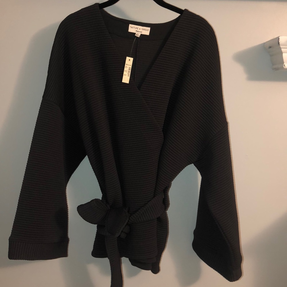 Madewell: texture and thread wrap-XL- NWT